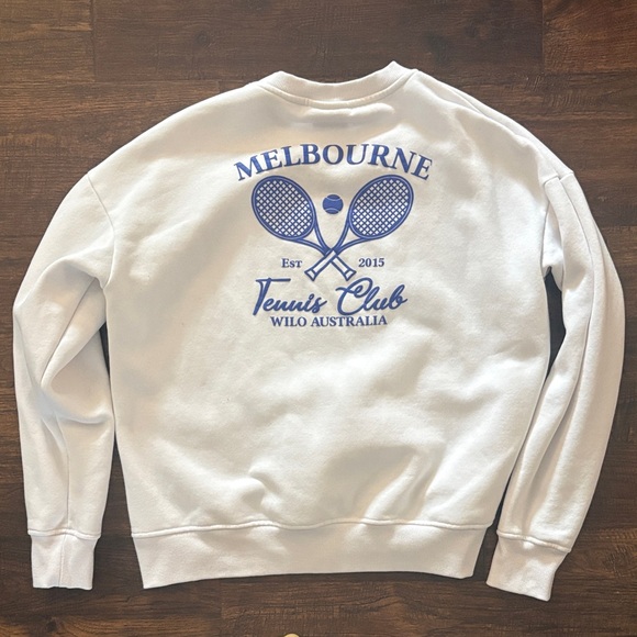 White Tennis Club Women’s Crewneck - Picture 2 of 4